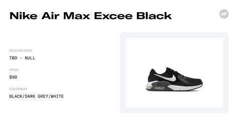 Nike Air Max Excee Black - CD4165-001 Raffles and Release Date