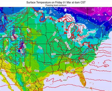 Missouri Surface Temperature on Tuesday 18 May at 1pm CDT