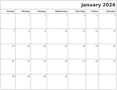 January 2024 Calendar Daily Top Amazing Famous - Calendar January 2024