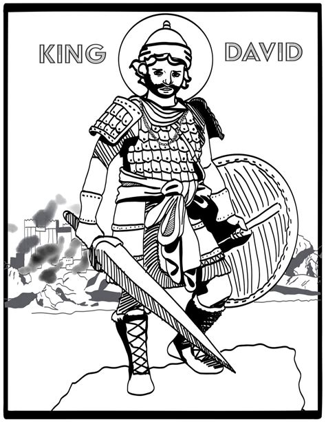 Bible Coloring Pages King David Coloring Home - Riset