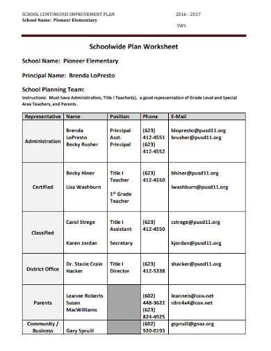 FREE 10+ School Continuous Improvement Plan Samples in MS Word | PDF