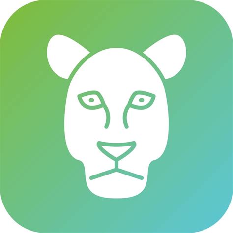 Mountain Lion Vector Icon Style 22368123 Vector Art at Vecteezy