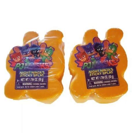 Slime Disney Junior PJ Masks Night Ninja's Sticky Splat Orange 1.764 Ounce | #4547691336