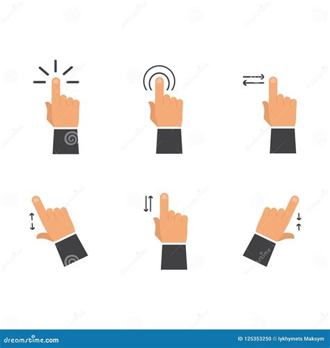 Hand Touch. Vector Hand Touch Stock Illustration - Illustration of ...