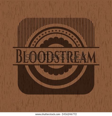 Bloodstream Realistic Wooden Emblem Vector Illustration Stock Vector (Royalty Free) 1456246772 ...