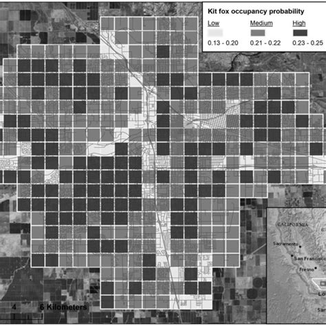 San Joaquin kit fox habitat classifications defined by modeled ...