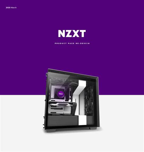 NZXT Product Page on Behance