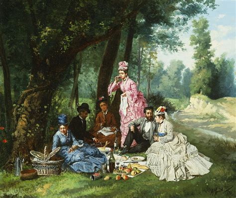 The Picnic Painting by Antonio Garcia Mencia - Fine Art America