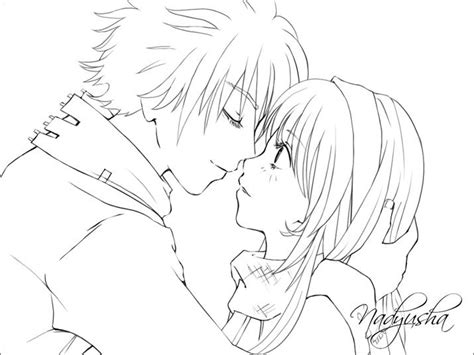 Best anime couple coloring pages | coloring pages | Anime paare, Anime ...