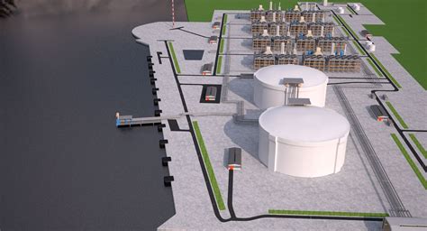 LNG Port - Terminal 3D Model $119 - .3ds .fbx .max - Free3D