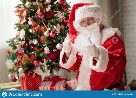 Santa Claus Christmas Eve stock image. Image of presents - 131957969