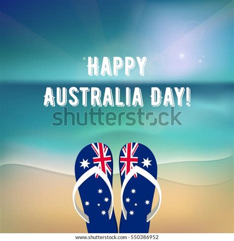 Happy Australia Day 26 January National Stock Vector (Royalty Free ...