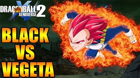 Dragon Ball Xenoverse 2 VEGETA SUPER SAIYAN GOD VS BLACK GOKU ROSE MANGA - YouTube