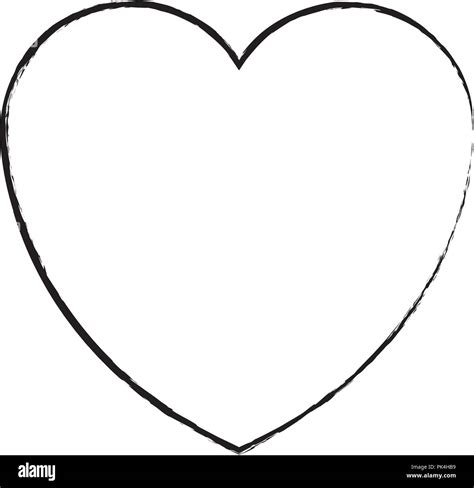 heart love symbol sketch Stock Vector Image & Art - Alamy