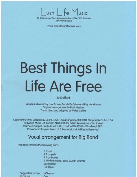 BEST THINGS IN LIFE ARE FREE