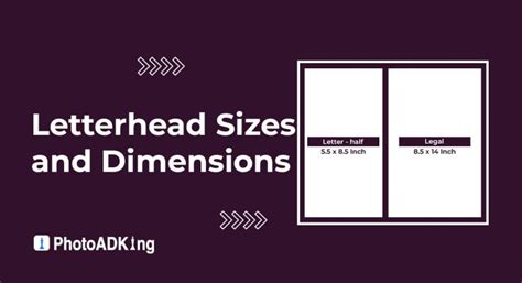 Letterhead Sizes and Dimensions - Ultimate Guide