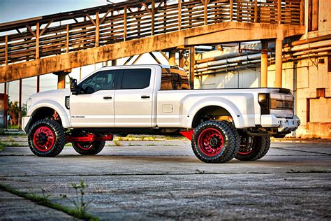 Big Boy: White Ford F-450 Fitted with Custom Mesh Grille | Ford trucks ...