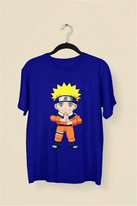 Buy Wild Punk Baby Naruto 100% Cotton Premium Unisex Printed Tshirt (Royal Blue) Online at Best ...
