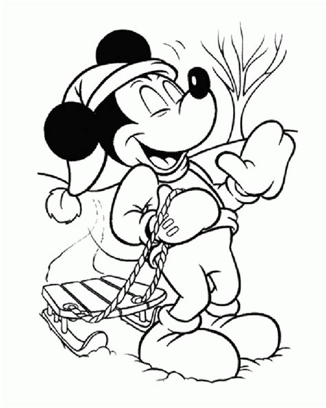 Mickey Mouse Christmas Coloring Pages To Download And Print For Free - Coloring Home