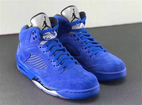 Air Jordan 5 Blue Suede 136027-401 Release Date - Sneaker Bar Detroit