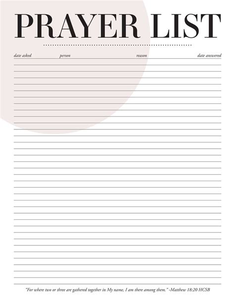 Printable Prayer List (76+ Images In Collection) Page 1 - Free ...