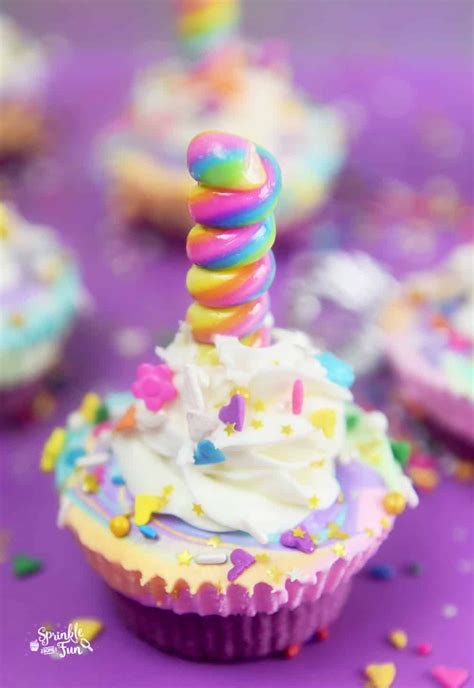Unicorn Ice Cream Cupcakes | Recipe | Ice cream cupcakes, Unicorn ice cream, Sprinkles recipe