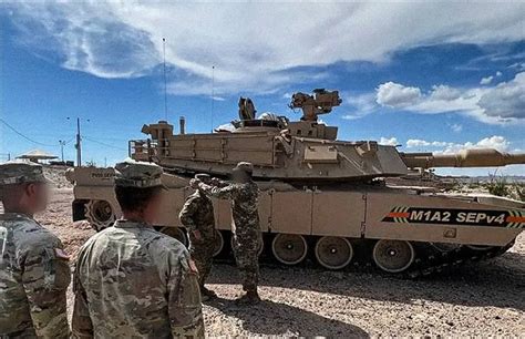 US Army Thunderhorse 2-12 Cavalry Regiment: First M1A2 SEP V4 Abrams Tank