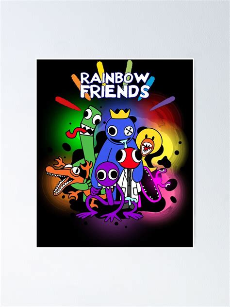 "Rainbow Friends Hug it Out Colors " Poster for Sale by hemphill1 ...