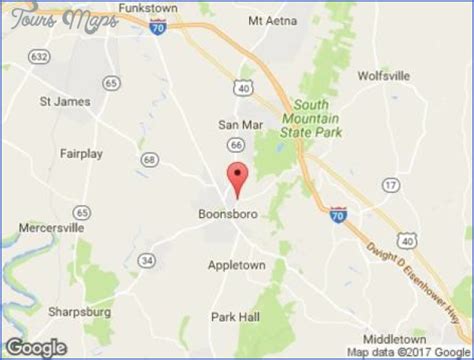 Boonsboro Maryland Map - ToursMaps.com