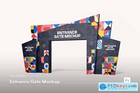 Entrance Gate Mockup » Free Download Photoshop Vector Stock image Via Torrent Zippyshare From ...