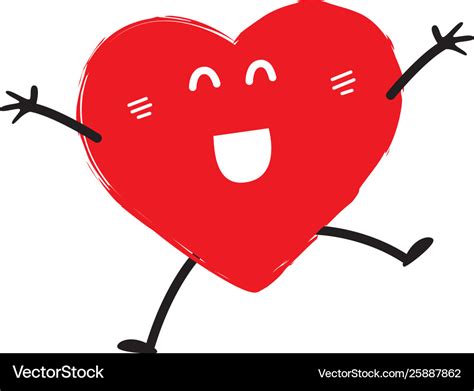 Happy heart emoji Royalty Free Vector Image - VectorStock