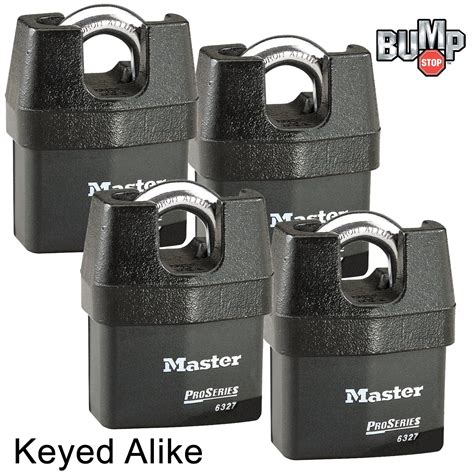 Master Lock Pro Series Padlock - 6327NKA-4 - (4) High Security Locks Keyed Alike - Walmart.com ...