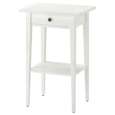 HEMNES white stain, Bedside table, 46x35 cm - IKEA