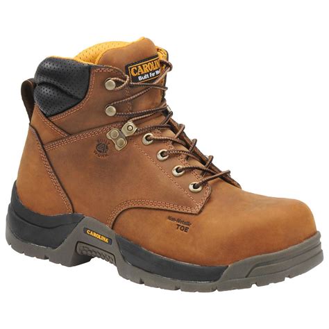 Men's Carolina® 6" Waterproof Broad Toe Work Boots - 166225, Work Boots at Sportsman's Guide