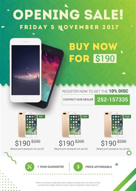 Check out this @Behance project: “Mobile Store Flyer template” https://www.behance.n… | Store ...