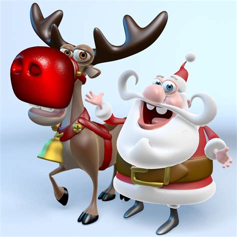 santa claus reindeer rudolph max