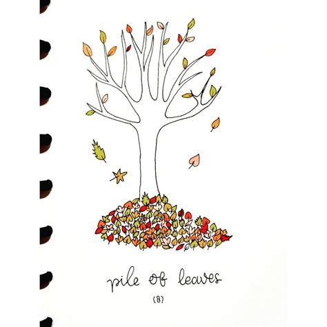 Pile Of Leaves Drawing at PaintingValley.com | Explore collection of Pile Of Leaves Drawing