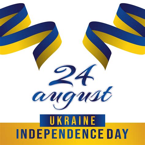 24 august ukraine independence day 3252797 Vector Art at Vecteezy