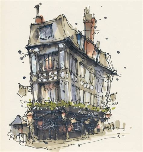 Facebook | Architecture sketch, Watercolor architecture, Urban sketching