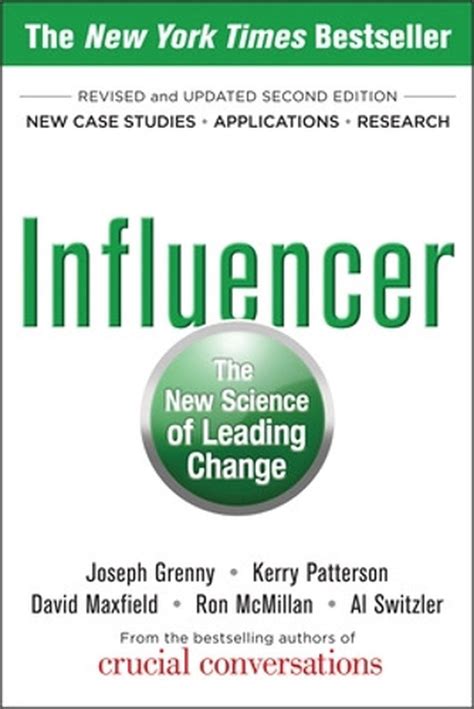 Influencer: The New Science of Leading Change by Kerry Patterson, Paperback, 9780071808866 | Buy ...