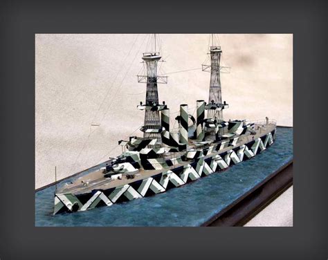 Dazzle Ship model. | Dazzle camouflage, British marine, Camo patterns