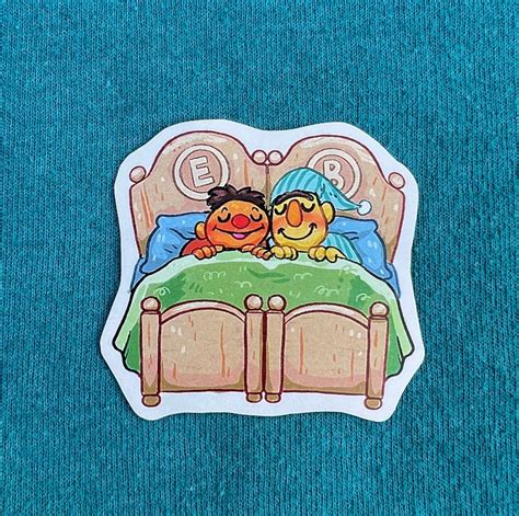 Bert and Ernie Sticker | mochamountains shop