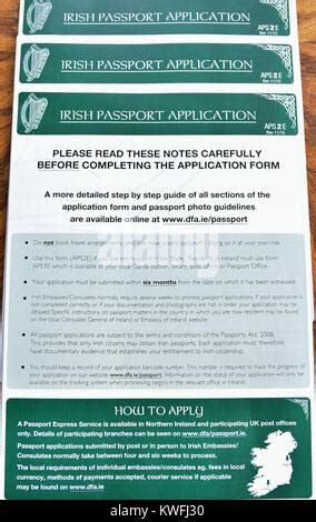 Irish passport application