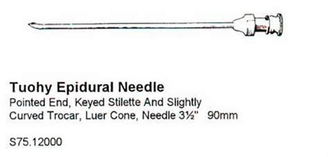 TUOHY EPIDURAL NEEDLE 3.5" 90MM - Surgical Instruments