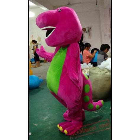 Adult Barney Dragon Cartoon Mascot Costumes