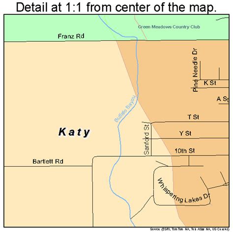 Katy Texas Street Map 4838476