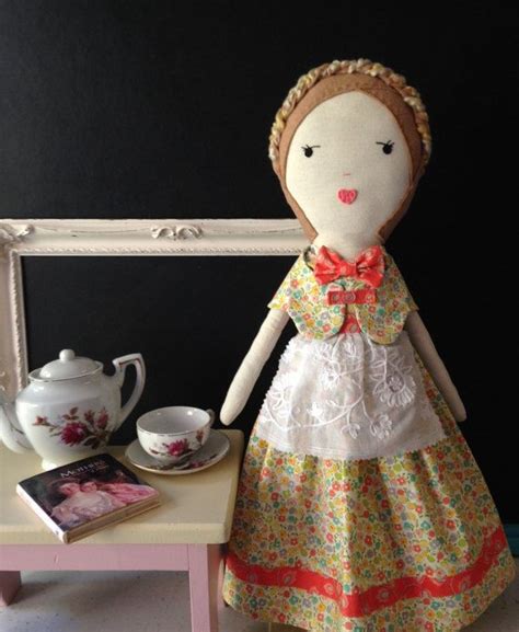 Cloth Doll Handmade / Fabric Doll / Ragdoll by CarolinaMoonMoppets ...