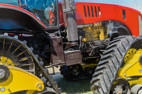 Modern Tractor for Agriculture on the Farm with a Powerful Motor Stock Photo - Image of ...