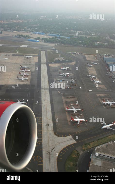 Mumbai Airport aerial view Kingfisher Airlines Stock Photo - Alamy