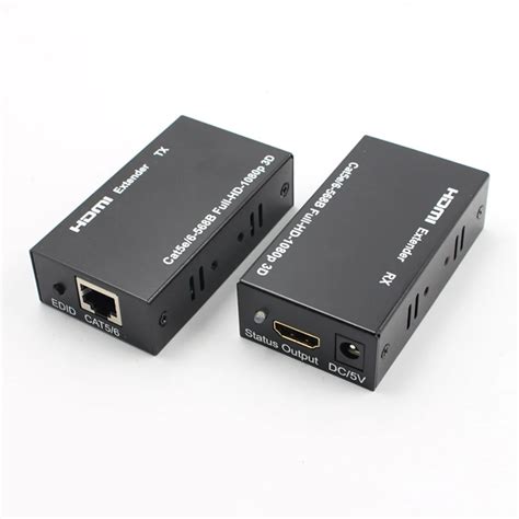 HDMI Extender 60M Extension HDMI Splitter CAT6 RJ45 Ethernet Cable 60M Extender Amplifer HDMI ...